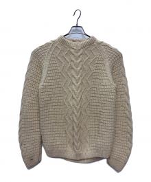古着（フルギ）の古着「KNITTED BY HAND Charlotte Wojdyla ケーブルニット」｜ベージュ