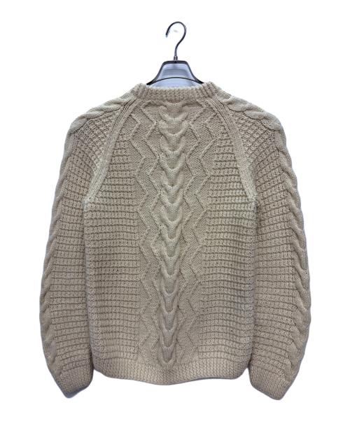 古着（フルギ）古着 (フルギ) KNITTED BY HAND Charlotte Wojdyla ケーブルニット ベージュ サイズ:不明の古着・服飾アイテム