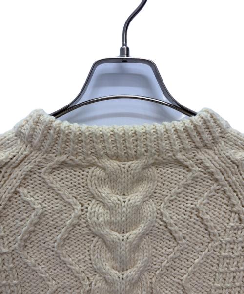 古着（フルギ）古着 (フルギ) KNITTED BY HAND Charlotte Wojdyla ケーブルニット ベージュ サイズ:不明の古着・服飾アイテム