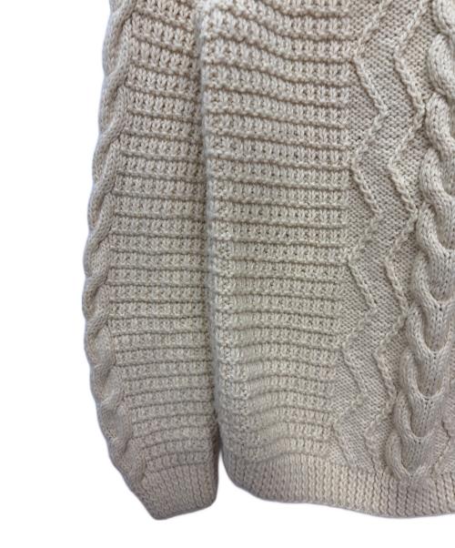 古着（フルギ）古着 (フルギ) KNITTED BY HAND Charlotte Wojdyla ケーブルニット ベージュ サイズ:不明の古着・服飾アイテム