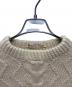 古着 (フルギ) KNITTED BY HAND Charlotte Wojdyla ケーブルニット ベージュ サイズ:不明：5000円