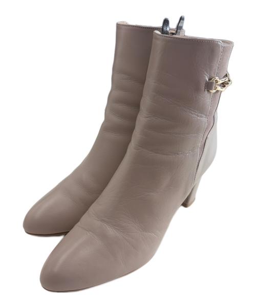 DIANA（ダイアナ）DIANA (ダイアナ) ショートブーツ ベージュ サイズ:24.5の古着・服飾アイテム
