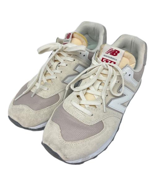 NEW BALANCE（ニューバランス）NEW BALANCE (ニューバランス) U574RCD スニーカー ホワイト×ベージュ サイズ:SIZE 27.5cmの古着・服飾アイテム