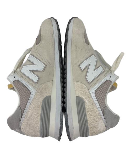 NEW BALANCE（ニューバランス）NEW BALANCE (ニューバランス) U574RCD スニーカー ホワイト×ベージュ サイズ:SIZE 27.5cmの古着・服飾アイテム