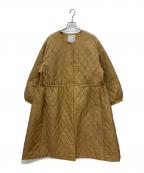 BEARDSLEYビアズリー）の古着「バルーン袖キルトコート」｜ブラウン