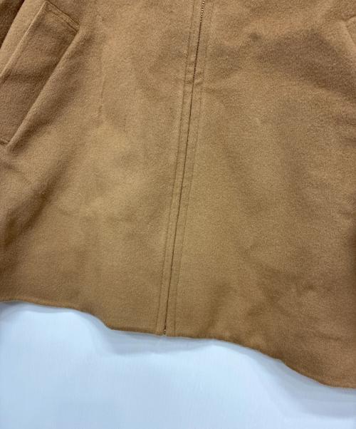 GRACE CONTINENTAL（（グレースコンチネンタル）GRACE CONTINENTAL (（グレースコンチネンタル) ポンチョ風トリミングコート ブラウン サイズ:SIZE 36の古着・服飾アイテム
