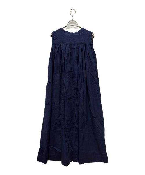 08MAB（ゼロハチマブ）08MAB (ゼロハチマブ) コットン ノースリーブ ワンピース ネイビー サイズ:SIZE Freeの古着・服飾アイテム