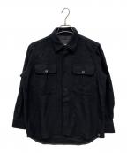 GOLDWINゴールドウイン）の古着「Wool Jersey Coptis Shirt シャツジャケット」｜ブラック