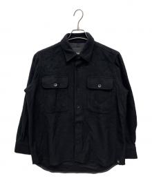GOLDWIN（ゴールドウイン）の古着「Wool Jersey Coptis Shirt シャツジャケット」｜ブラック