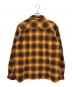 RRL (ダブルアールエル) ジェシー プラッド ウールブレンド キャンプシャツ / JESSE CAMP-LONG SLEEVE-SPORT SHIRT WOOL BLEND オレンジ サイズ:XXL：40000円