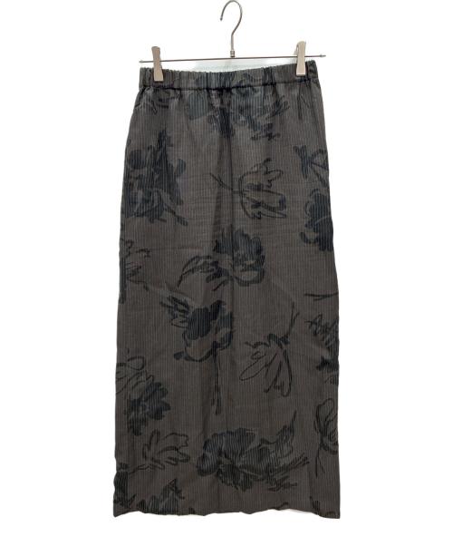 tricot COMME des GARCONS（トリココムデギャルソン）tricot COMME des GARCONS (トリココムデギャルソン) AD1997 ロングスカート グレー×ブラック サイズ:不明の古着・服飾アイテム