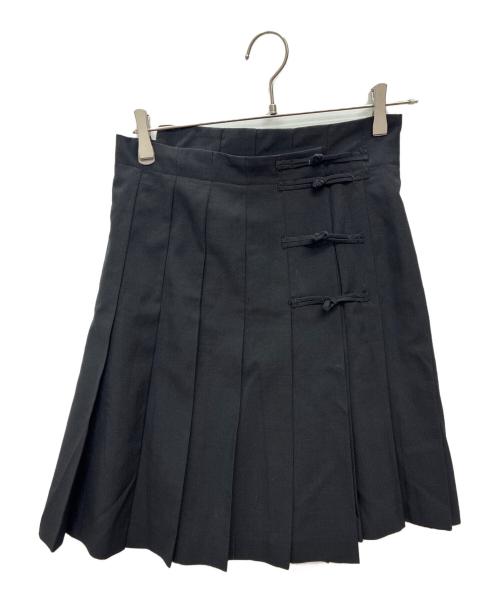 tricot COMME des GARCONS（トリココムデギャルソン）tricot COMME des GARCONS (トリココムデギャルソン) AD1992 チャイナ ラップスカート ブラック サイズ:Mの古着・服飾アイテム