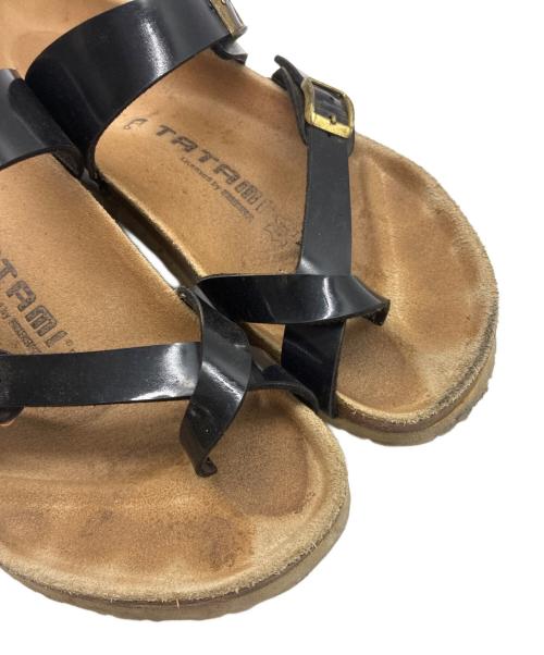 BIRKENSTOCK（ビルケンシュトック）BIRKENSTOCK (ビルケンシュトック) TATAMI サンダル ブラック×ブラウン サイズ:43の古着・服飾アイテム