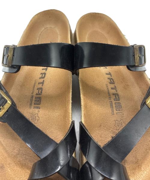 BIRKENSTOCK（ビルケンシュトック）BIRKENSTOCK (ビルケンシュトック) TATAMI サンダル ブラック×ブラウン サイズ:43の古着・服飾アイテム