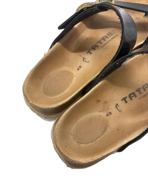 BIRKENSTOCK（ビルケンシュトック）BIRKENSTOCK (ビルケンシュトック) TATAMI サンダル ブラック×ブラウン サイズ:43の古着・服飾アイテム
