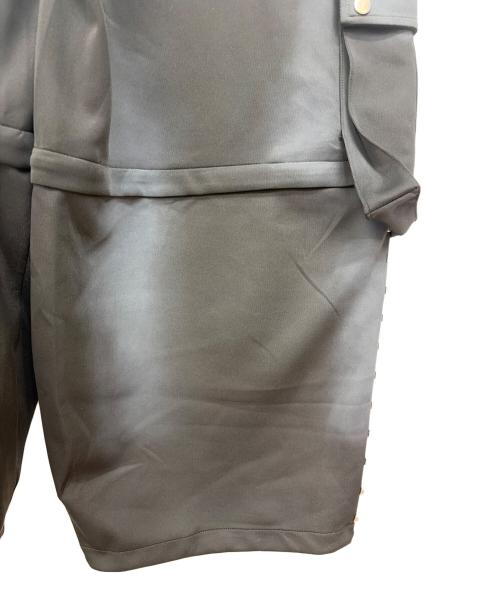 REFLEM（レフレム）REFLEM (レフレム) 2WAYスプレー加工スタッズラインジャージパンツ ブラック サイズ:Fの古着・服飾アイテム