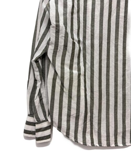 ASPESI（アスペジ）ASPESI (アスペジ) プルオーバーシャツ ホワイト×グレー サイズ:Lの古着・服飾アイテム