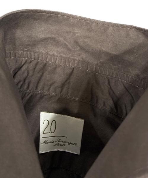 maison santangelo（maison santangelo）maison santangelo (maison santangelo) 長袖シャツ ブラウン サイズ:41/16の古着・服飾アイテム