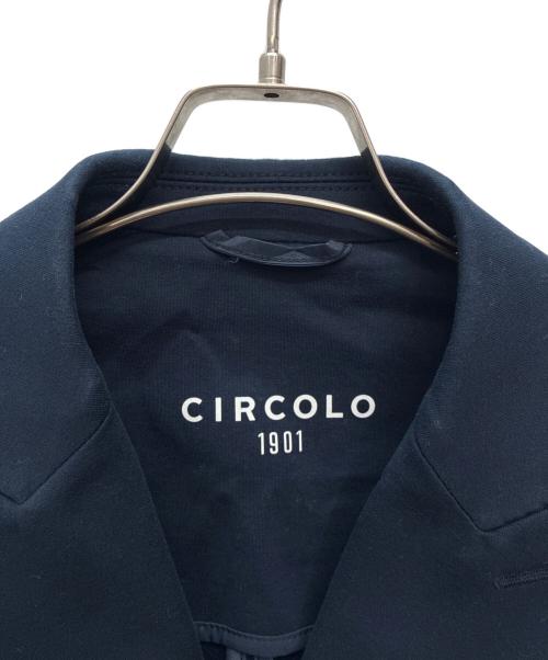 CIRCOLO 1901（チルコロ1901）Circolo 1901 (チルコロ1901) 6Bダブルブレスト ピークドラペルジャケット ネイビー サイズ:SIZE 48の古着・服飾アイテム