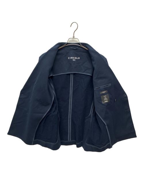 CIRCOLO 1901（チルコロ1901）Circolo 1901 (チルコロ1901) 6Bダブルブレスト ピークドラペルジャケット ネイビー サイズ:SIZE 48の古着・服飾アイテム