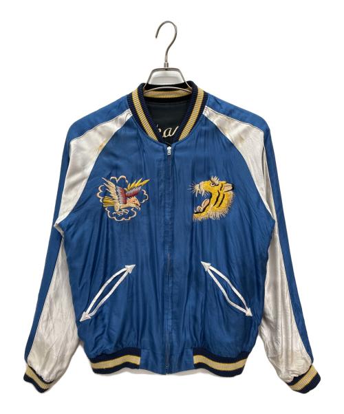 東洋エンタープライズ（トウヨウエンタープライズ）東洋エンタープライズ (トウヨウエンタープライズ) Early 1950s Style Acetate Souvenir Jacket “DRAGON HEAD” × “ROARING TIGER” ブラック サイズ:SIZE Mの古着・服飾アイテム
