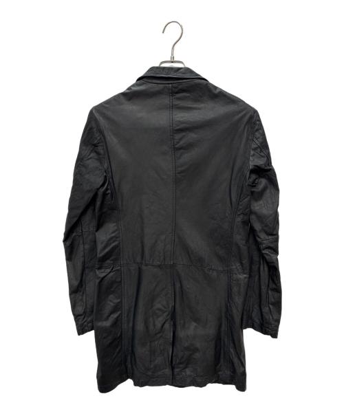 SHELLAC（シェラック）SHELLAC (シェラック) レザーコート ブラック サイズ:SIZE 46の古着・服飾アイテム