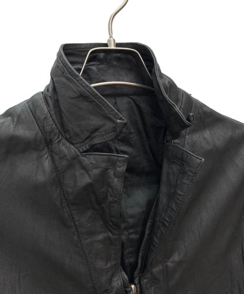 SHELLAC（シェラック）SHELLAC (シェラック) レザーコート ブラック サイズ:SIZE 46の古着・服飾アイテム