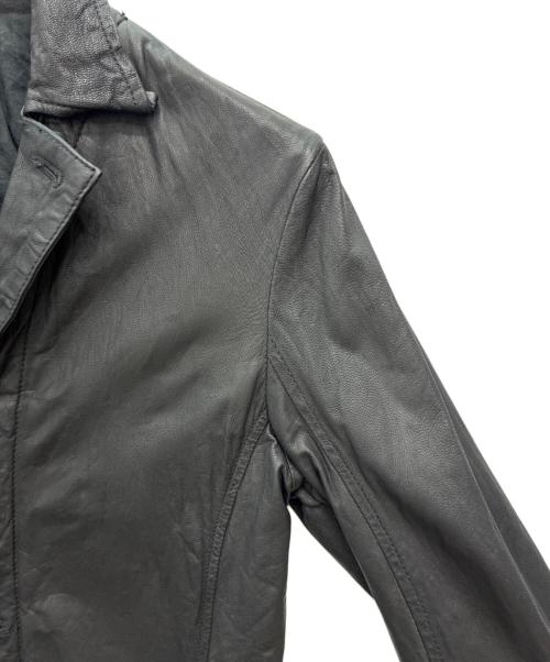 SHELLAC（シェラック）SHELLAC (シェラック) レザーコート ブラック サイズ:SIZE 46の古着・服飾アイテム