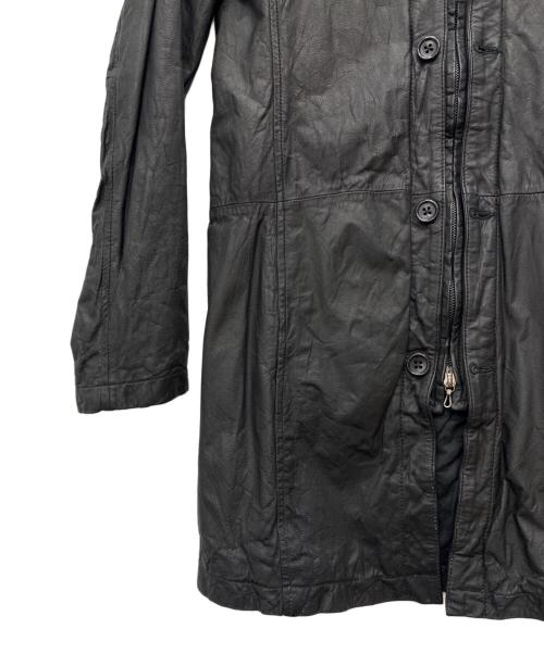 SHELLAC（シェラック）SHELLAC (シェラック) レザーコート ブラック サイズ:SIZE 46の古着・服飾アイテム
