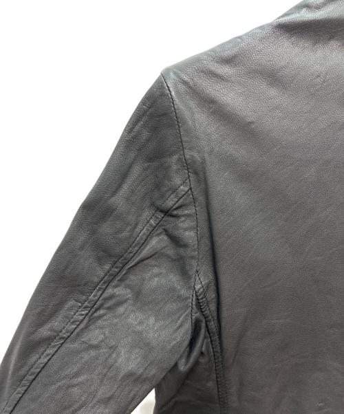 SHELLAC（シェラック）SHELLAC (シェラック) レザーコート ブラック サイズ:SIZE 46の古着・服飾アイテム
