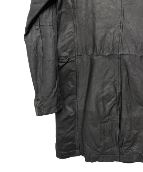SHELLAC（シェラック）SHELLAC (シェラック) レザーコート ブラック サイズ:SIZE 46の古着・服飾アイテム