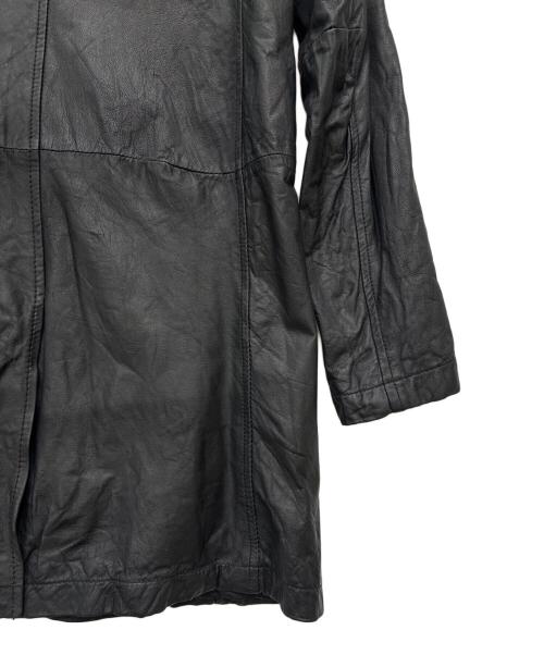 SHELLAC（シェラック）SHELLAC (シェラック) レザーコート ブラック サイズ:SIZE 46の古着・服飾アイテム
