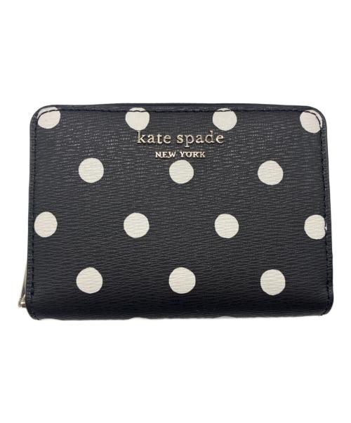 Kate Spade（ケイトスペード）Kate Spade (ケイトスペード) コンパクトウォレット ブラックの古着・服飾アイテム