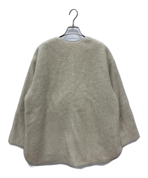 any FAM（エニィ ファム）any FAM (エニィ ファム) ノーカラーボアジャケット ベージュ サイズ:SIZE 4の古着・服飾アイテム
