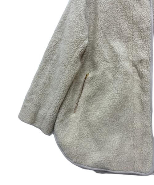 any FAM（エニィ ファム）any FAM (エニィ ファム) ノーカラーボアジャケット ベージュ サイズ:SIZE 4の古着・服飾アイテム