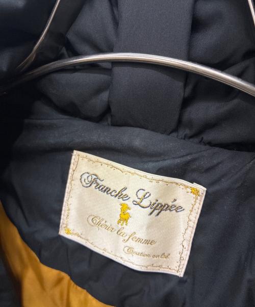 franche lippee（フランシュリッペ）franche lippee (フランシュリッペ) リボンダウンジャケット ブラック サイズ:3Lの古着・服飾アイテム