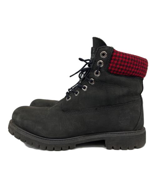 Timberland（ティンバーランド）Timberland (ティンバーランド) WOOLRICH (ウールリッチ) ワークブーツ ブラック サイズ:8Wの古着・服飾アイテム