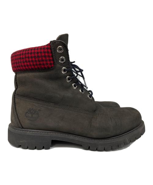 Timberland（ティンバーランド）Timberland (ティンバーランド) WOOLRICH (ウールリッチ) ワークブーツ ブラック サイズ:8Wの古着・服飾アイテム