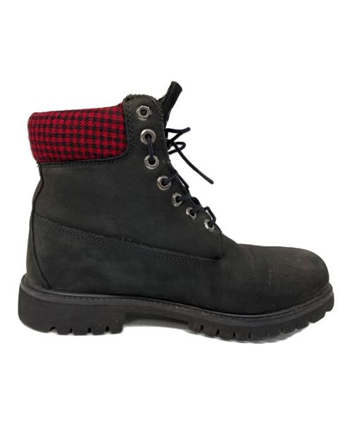 Timberland（ティンバーランド）Timberland (ティンバーランド) WOOLRICH (ウールリッチ) ワークブーツ ブラック サイズ:8Wの古着・服飾アイテム