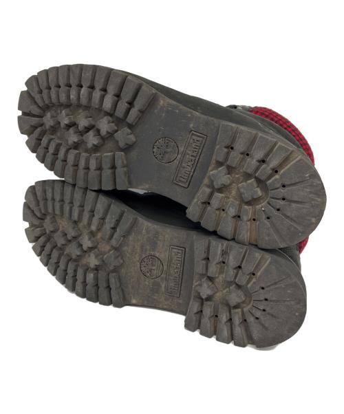 Timberland（ティンバーランド）Timberland (ティンバーランド) WOOLRICH (ウールリッチ) ワークブーツ ブラック サイズ:8Wの古着・服飾アイテム