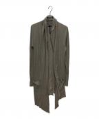 L.G.Bルグランブルー）の古着「BACK CROSS cardigan」｜グレー