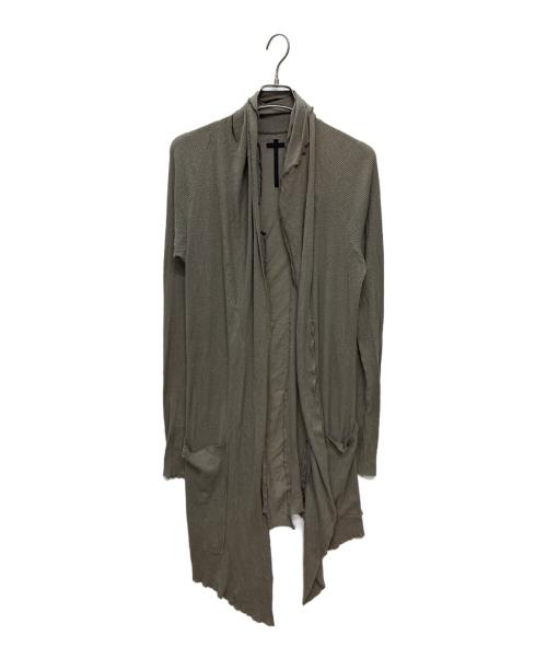 L.G.B（ルグランブルー）L.G.B (ルグランブルー) BACK CROSS cardigan グレー サイズ:SIZE 1の古着・服飾アイテム