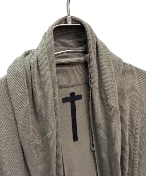 L.G.B（ルグランブルー）L.G.B (ルグランブルー) BACK CROSS cardigan グレー サイズ:SIZE 1の古着・服飾アイテム
