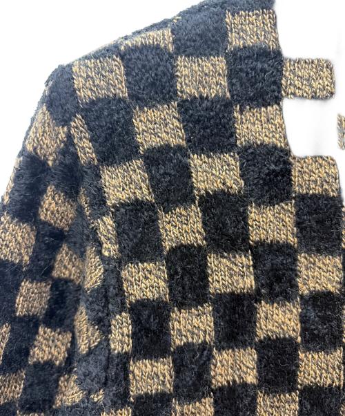 FENDI（フェンディ）FENDI (フェンディ) ズッカ柄 タートルネックセーター ブラック×ブラウン サイズ:46の古着・服飾アイテム