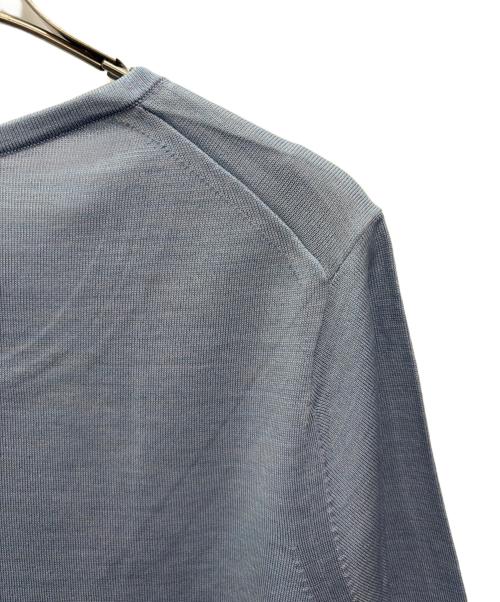 23区（ニジュウサンク）23区 (ニジュウサンク) 半袖ニット ブルー サイズ:48 未使用品の古着・服飾アイテム