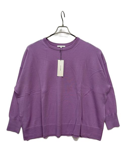 23区（ニジュウサンク）23区 (ニジュウサンク) 薄手ニット パープル サイズ:44 未使用品の古着・服飾アイテム
