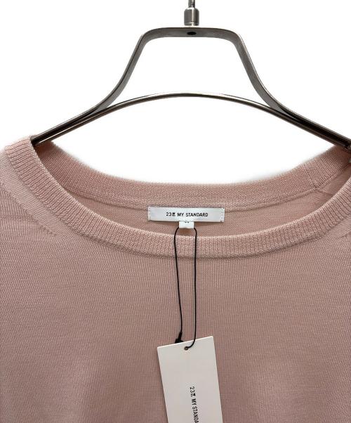23区（ニジュウサンク）23区 (ニジュウサンク) 薄手ニット ピンク サイズ:44 未使用品の古着・服飾アイテム