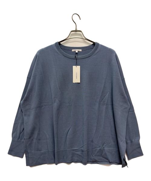 23区（ニジュウサンク）23区 (ニジュウサンク) 薄手ニット ブルー サイズ:44 未使用品の古着・服飾アイテム
