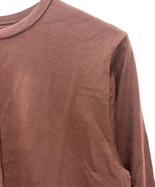 KUMIKYOKU（クミキョク）KUMIKYOKU (クミキョク) 薄手カーディガン ブラウン サイズ:17号 未使用品の古着・服飾アイテム