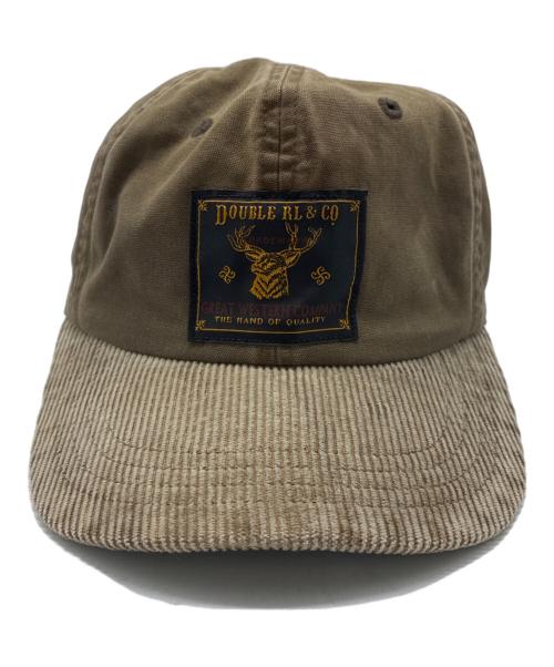 RRL（ダブルアールエル）RRL (ダブルアールエル) コーデュロイビルキャンパスボールキャップ ブラウン サイズ:ONE SIZEの古着・服飾アイテム
